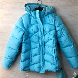 New CB Sports Hooded Puffer Coat Sz L